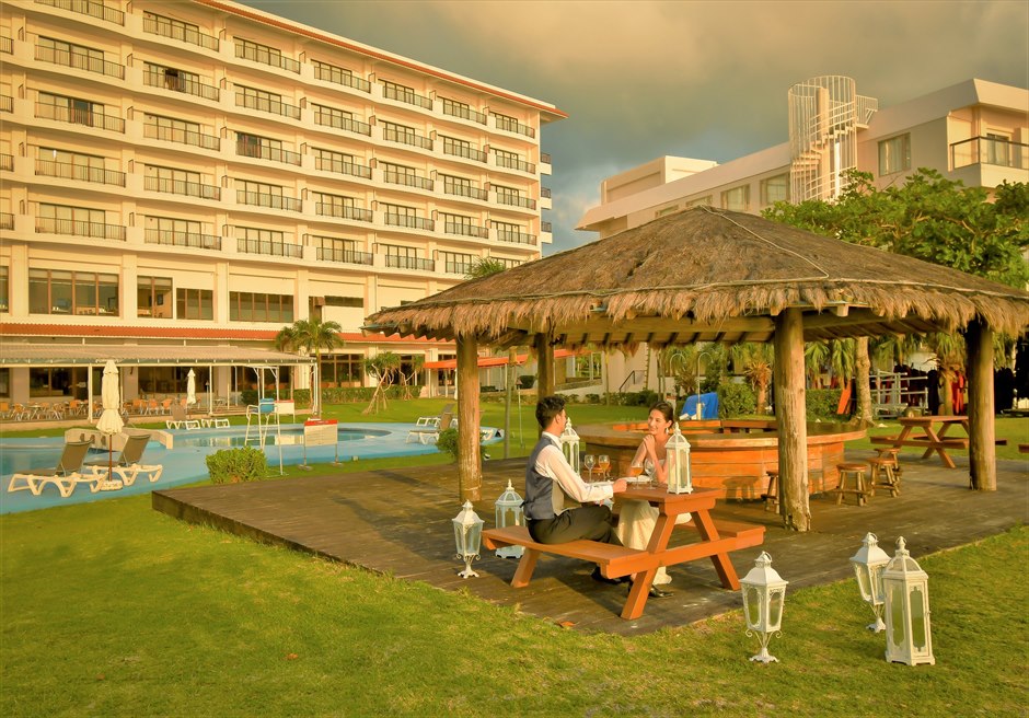 Ishigaki Seaside Hotel Beach Deck Wedding Party<br>石垣シーサイドホテル・ビーチデッキ・ウェディングパーティー＆披露宴