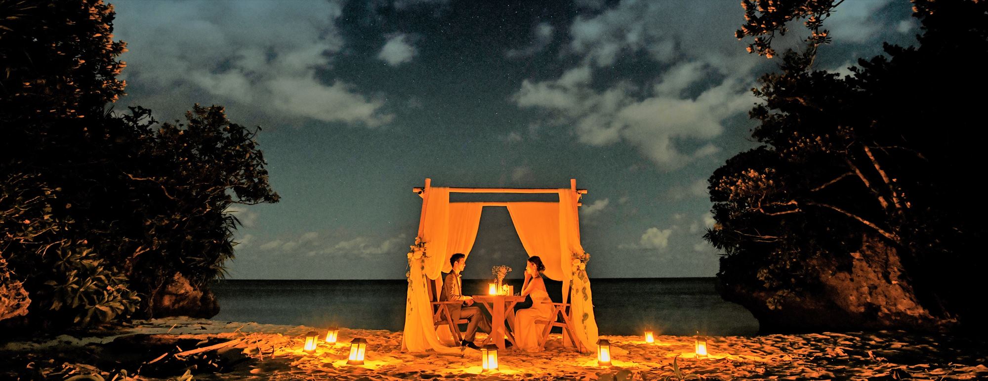 沖縄石垣島ビーチ・ロマンティックディナー Ishigaki Island Okinawa Coral Terrace Beach Romantic Dinner コーラル・テラス石垣島