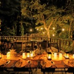 コーラル・テラス石垣島・沖縄結婚式│デッキ・ウェディグ・パーティー│デッキ４段目・披露宴ライトアップ