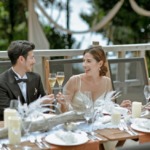 コーラル・テラス石垣島・沖縄結婚式│デッキ・ウェディグ・パーティー│デッキ４段目・パーティーシーン