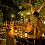 コーラル・テラス石垣島・沖縄結婚式│デッキ・ウェディグ・パーティー│デッキ４段目・披露宴ナイトバー