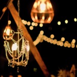 屋外照明シャンデリア│コーラル・テラス石垣島・沖縄披露宴オプション