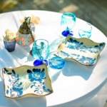 舟倉の里・茶房棟テラス　琉球食器＆グラス一例