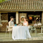 舟倉の里・茶房棟テラス　ウェディングパーティーシーン