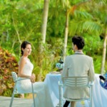 舟倉の里・茶房棟テラス　ウェディングパーティーシーン