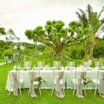 ハーブ・ガーデン・パナ　ガーデン・ウェディング・パーティー＆披露宴　挙式会場を望むパーティー会場