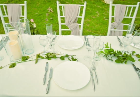 ハーブ・ガーデン・パナ　ガーデン・ウェディング・パーティー＆披露宴　テーブル装飾一例