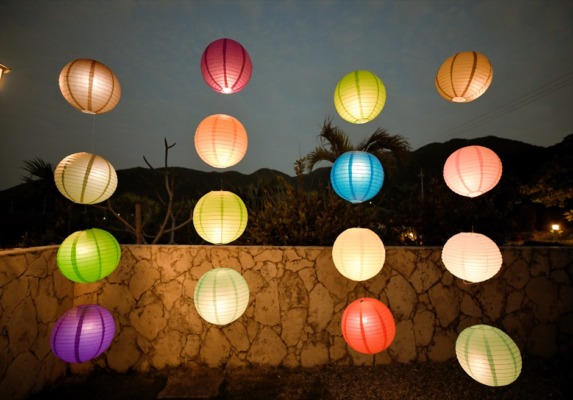ホテル海邦川平ウェディング・オプション　フォト＆パーティー用ホイアン・ランタン