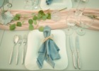 ホテル海邦川平 プールサイド・ウェディング・パーティー＆披露宴 テーブル装飾一例