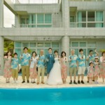 ホテル海邦川平 プールサイド 挙式後乾杯シーン