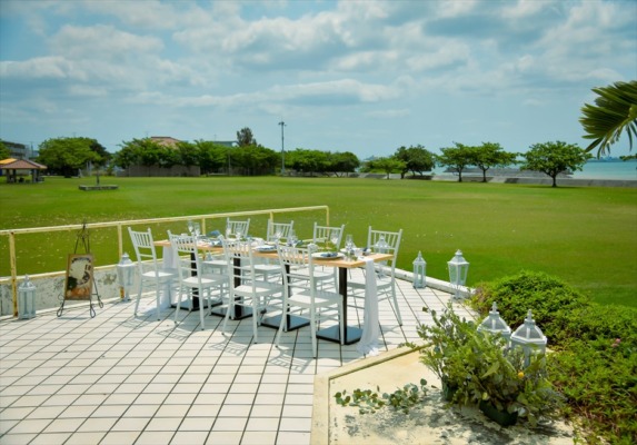 ホテル・ロイヤル・マリン・パレス石垣島　レストラン・テラス・ウェディングパーティー＆披露宴　会場全景