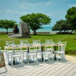 ホテル・ロイヤル・マリン・パレス石垣島　レストラン・テラス・ウェディングパーティー＆披露宴　海とガーデンを望む会場