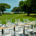 ホテル・ロイヤル・マリン・パレス石垣島　レストラン・テラス・ウェディングパーティー＆披露宴　会場装飾一例