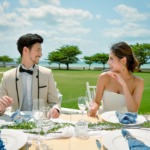 ホテル・ロイヤル・マリン・パレス石垣島　レストラン・テラス・ウェディングパーティー＆披露宴　パーティーシーン