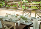 西表島ジャングル・ホテル・パイヌマヤ　ブリッジ・デッキ・ウェディングパーティー＆披露宴会場テーブル一例