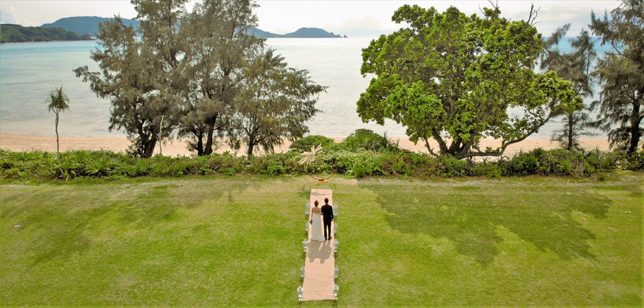 Beachfront Natural Garden Wedding