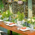 石垣白保ノスタルジーガーデンガーデン・パーティー・テーブル装飾一例