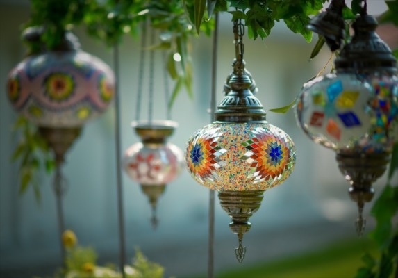 石垣白保ノスタルジーガーデンガーデン・パーティー・ガラスランタン装飾一例