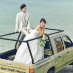 石垣島ビーチホテル サンシャイン　挙式＆パーティー＆フォトオプション　ピックアップ・トラック　ビーチロードより会場へ入場または撮影