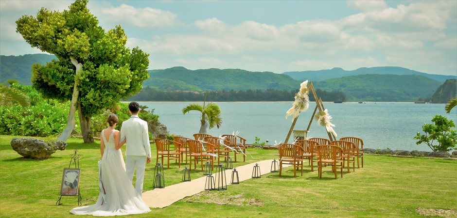 Oceanfront Garden Wedding