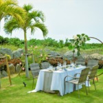 ヴィラガーデン・ウェディングパーティー＆披露宴サークルアーチ（挙式装飾流用）