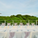 ルーフトップ・ウェディングパーティー＆披露宴　パーティー会場装飾一例