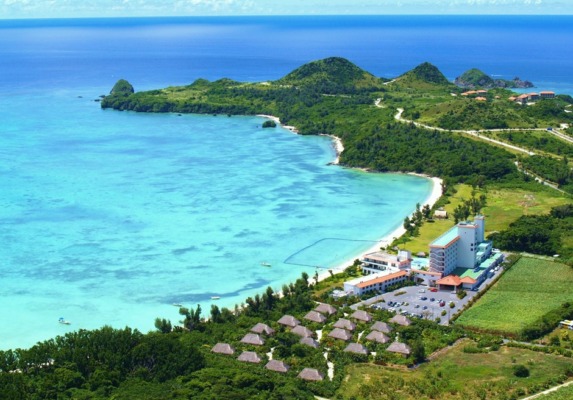 石垣シーサイドホテル 川平 上空写真 全景