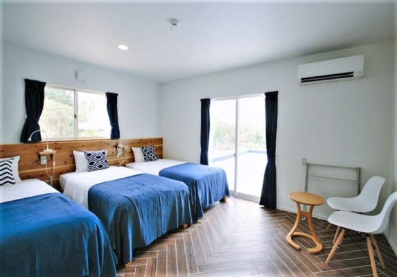 石垣島 貸切ヴィラ シエスタ 寝室 ベッドルーム