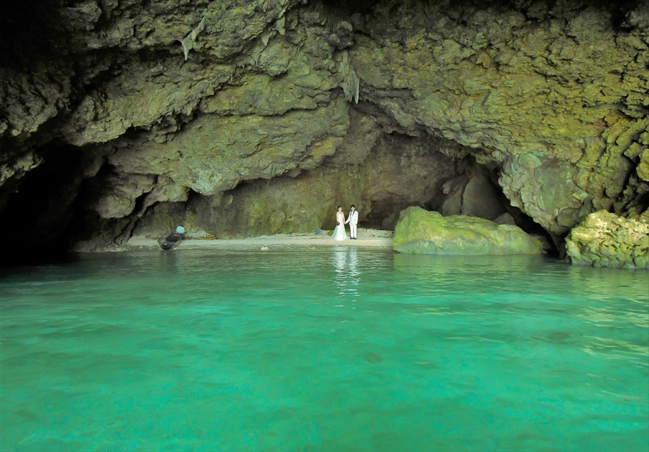 石垣島　青の洞窟　フォトウェディング