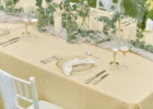 ビーチホテル サンシャイン石垣島　ガーデン・ウェディングパーティー＆披露宴　チャペル・ガーデン会場テーブル装飾一例