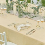 ビーチホテル サンシャイン石垣島　ガーデン・ウェディングパーティー＆披露宴　チャペル・ガーデン会場テーブル装飾一例