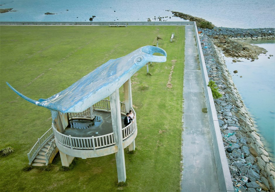 小浜島　フォトウェディング・挙式前撮影　海人公園