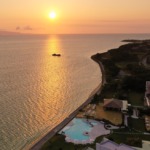 石垣島ビーチホテルサンシャイン　サンセット　オーシャンフロント挙式　ウェディング　フォト