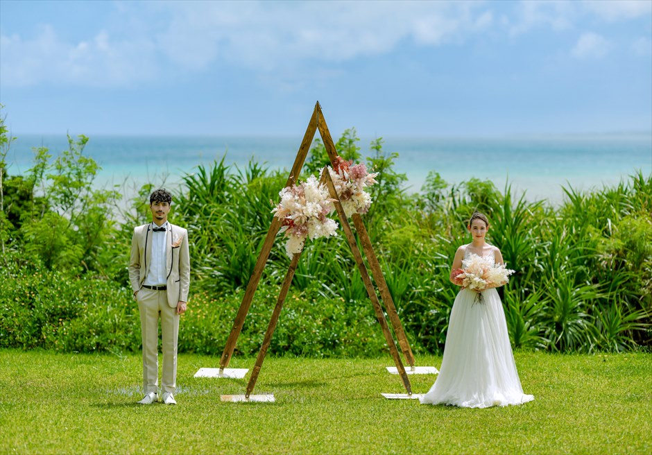 はいむるぶし・小浜島・結婚式 サンセット・ガーデン・ウェディング 挙式後撮影