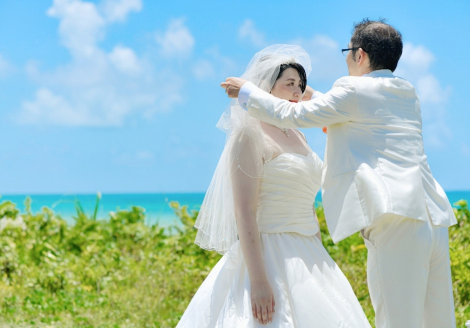 小浜島 はいむるぶし 前撮り（ヴェールアップ）