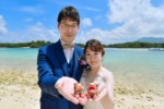 石垣島 川平湾ビーチ 前撮り（シーサー）