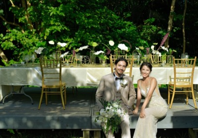 サイレント・クラブ石垣島ガーデン・パーティーテーブル装飾一例