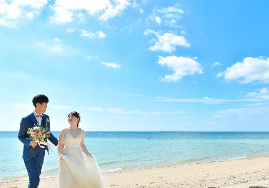前撮り 小浜島　はいむるぶし（ビーチ）