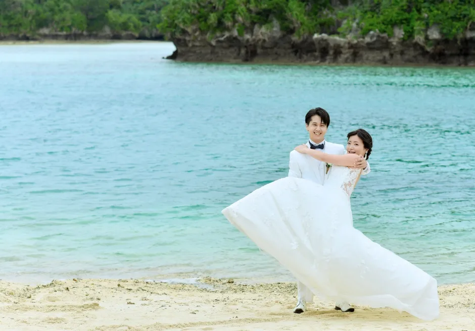 川平湾　石垣島フォトウェディング