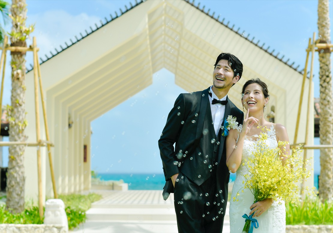 はいむるぶし　ビーチテラス結婚写真