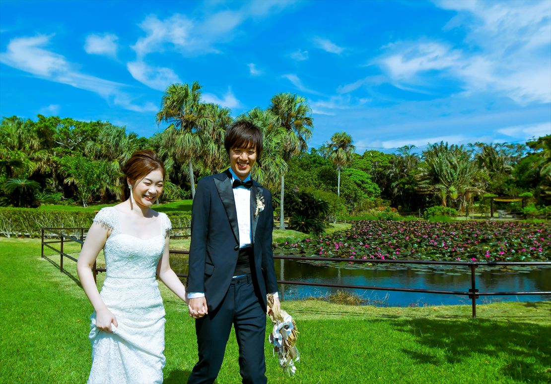 はいむるぶし　ロビー前ポンド