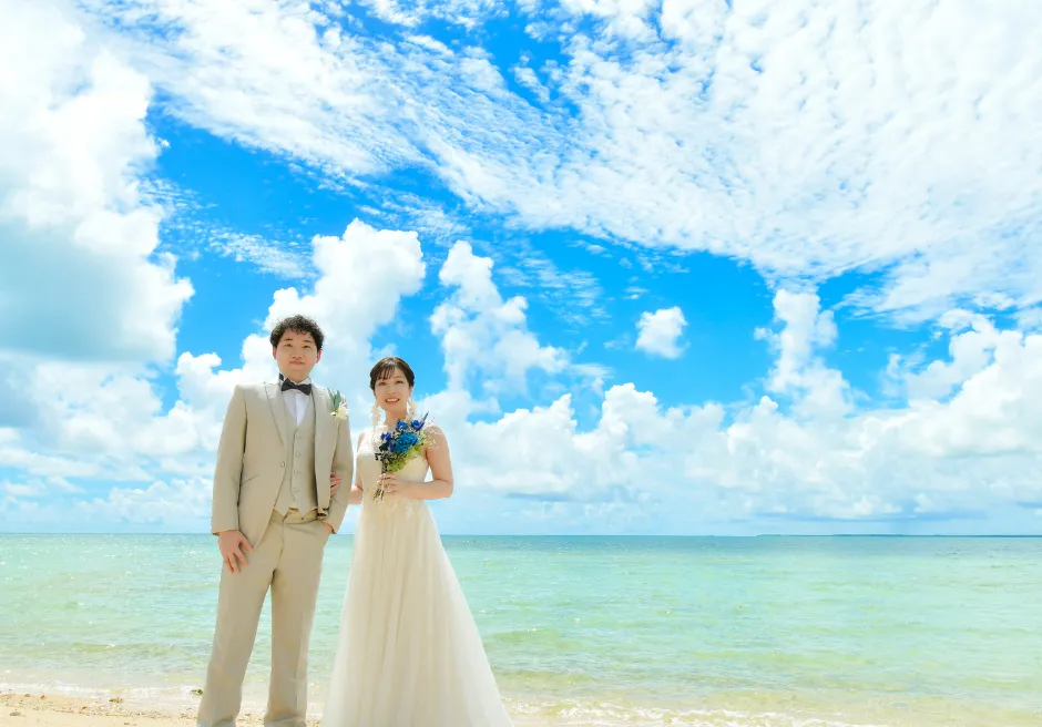 はいむるぶし小浜島 ビーチで撮影したフォトウェディングの実例