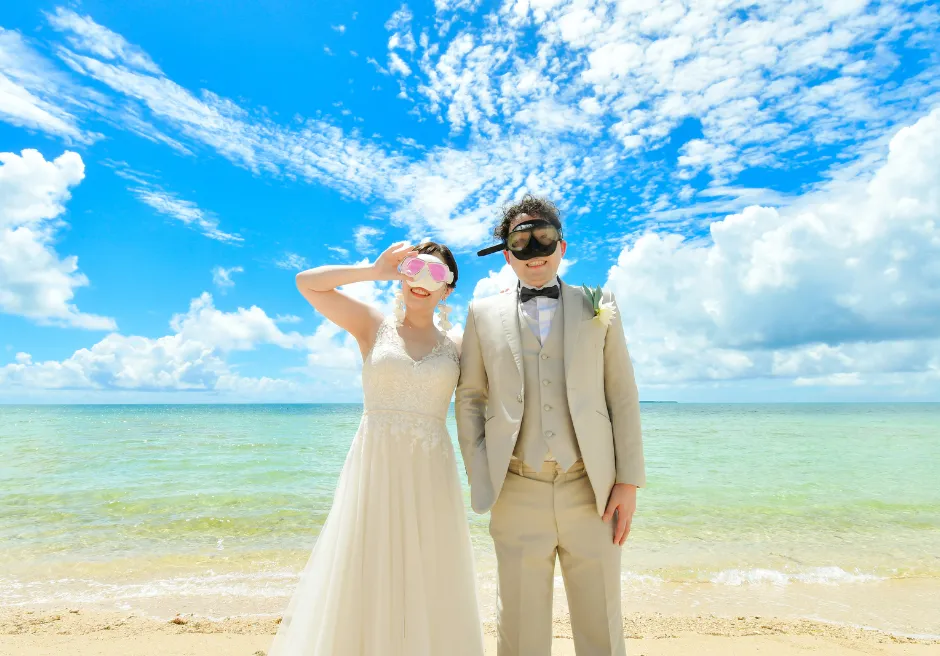 自然体も絵になる、はいむるぶしのビーチ撮影