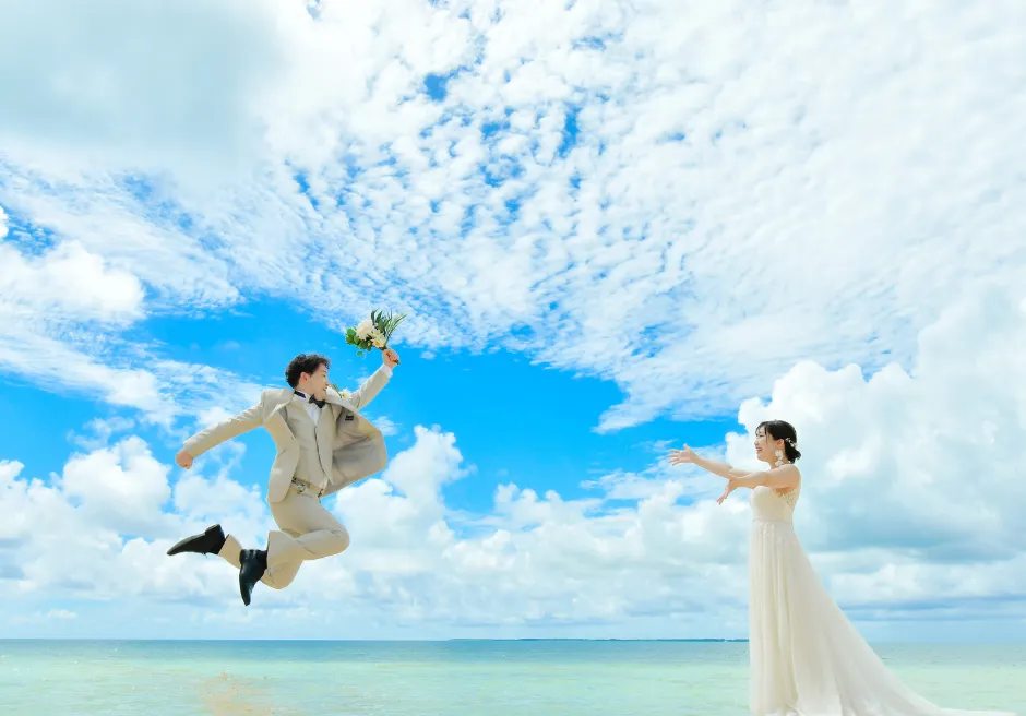 遊び心も残せる、はいむるぶしのビーチ撮影