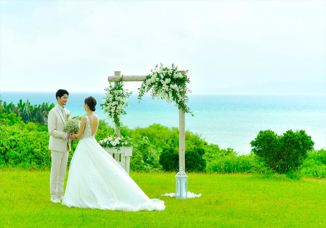 はいむるぶし小浜島 挙式 ビュー・バス・ガーデン　セレモニーフォトウェディング