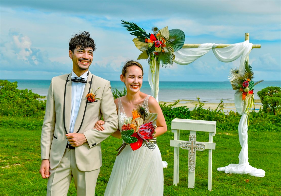 はいむるぶし小浜島 挙式 ビーチフロント・ガーデン　セレモニーフォトウェディング